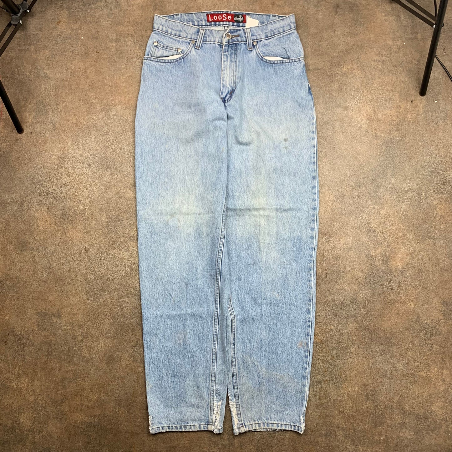 Levi's Silvertab 00s baggy pale blue jeans