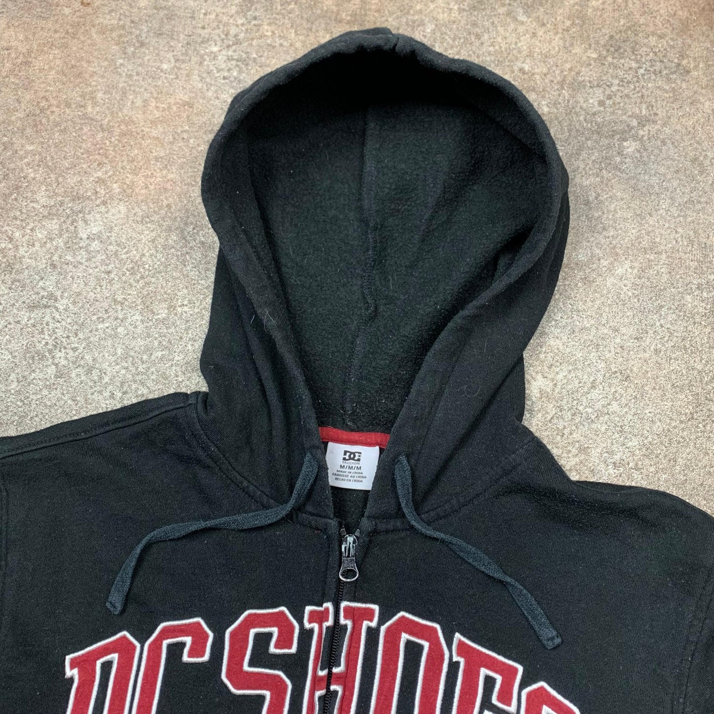 DC Shoes 00s black graphic hoodie
