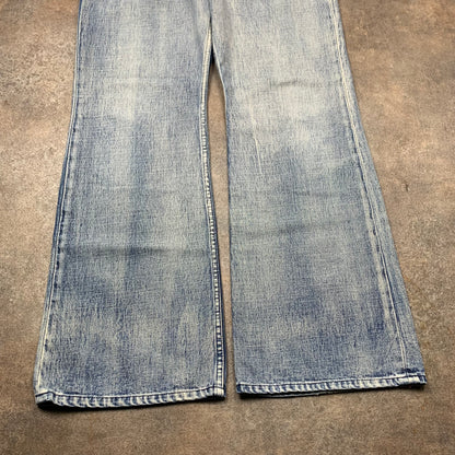 FCUK 00s flared baggy faded jeans (32")