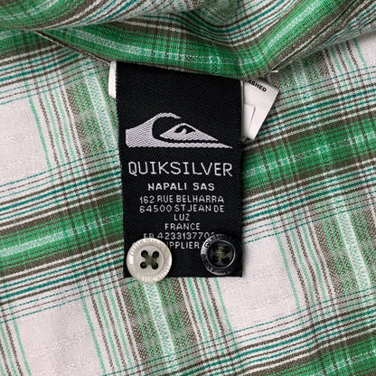 Quiksilver 00s plaid button shirt (S)
