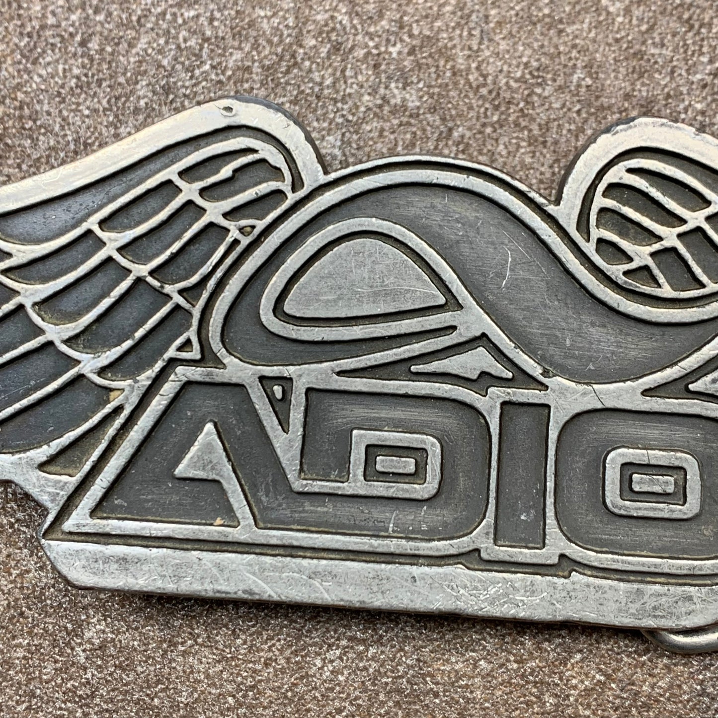 Adio 00s logo belt buckle