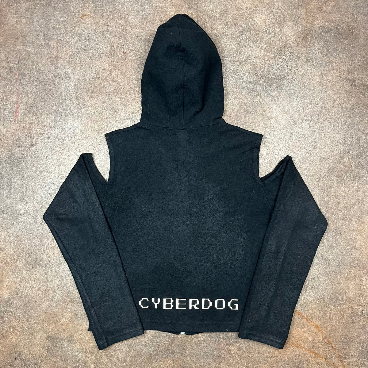 Cyberdog 00s cut out shoulder hoodie (M)
