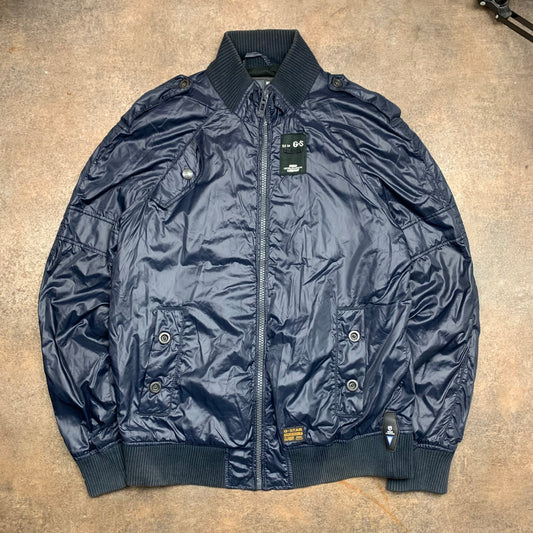 G-Star Raw 00s navy utilised bomber jacket