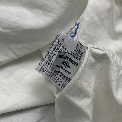 Rip Curl 00s white navy graphic floral shirt