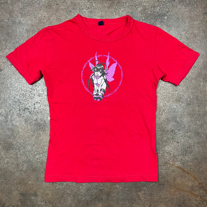Cyberdog 00s red graphic tee (S)