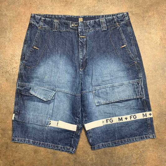 Marithé + François Girbaud 00s baggy navy cargo jorts