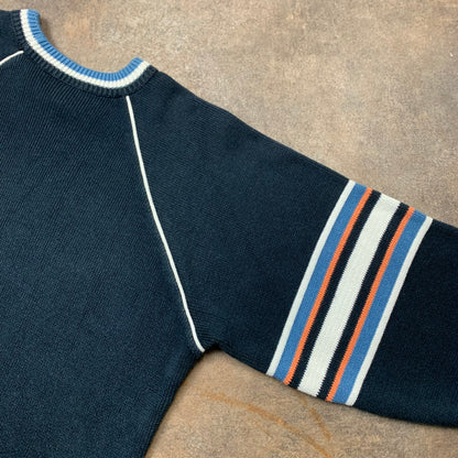 Billabong 90s navy knit sweater (L)