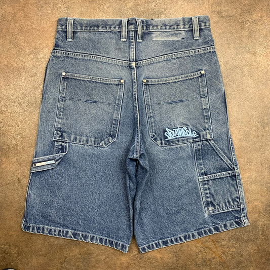 Southpole 90s blue baggy carpenter jorts