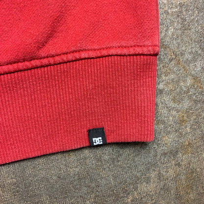 DC Shoes 00s red graphic zip hoodie