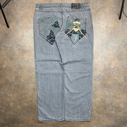 Pelle Pelle 00s graphic baggy jeans