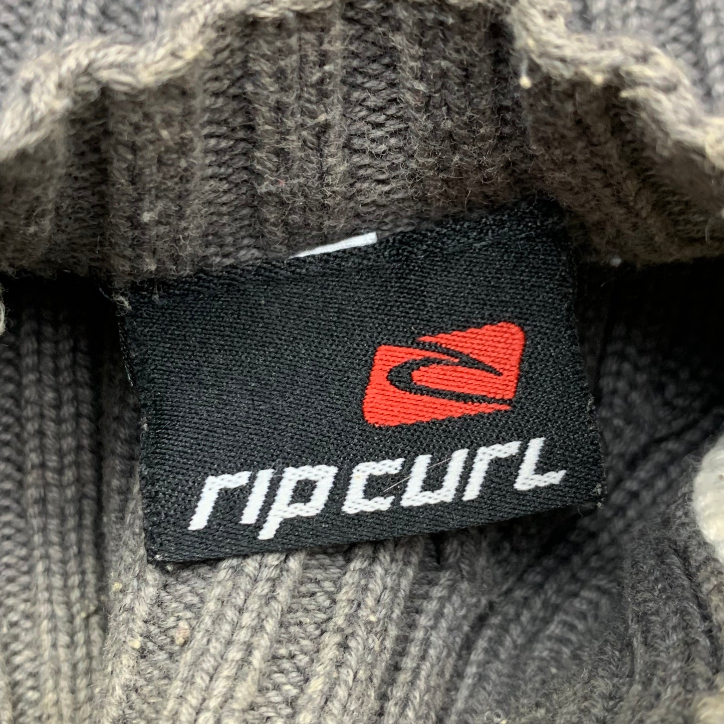 Rip Curl 00s grey asymmetrical knit