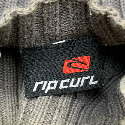 Rip Curl 00s grey asymmetrical knit