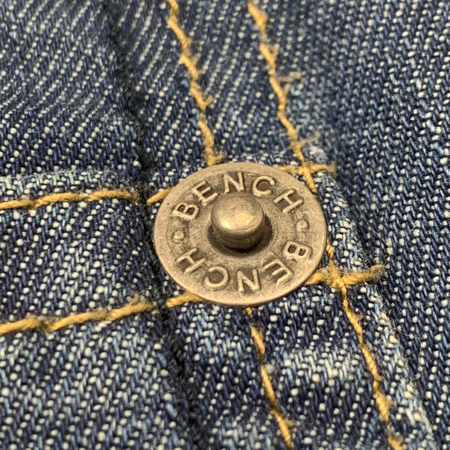 Bench 00s navy faded baggy jeans (32")