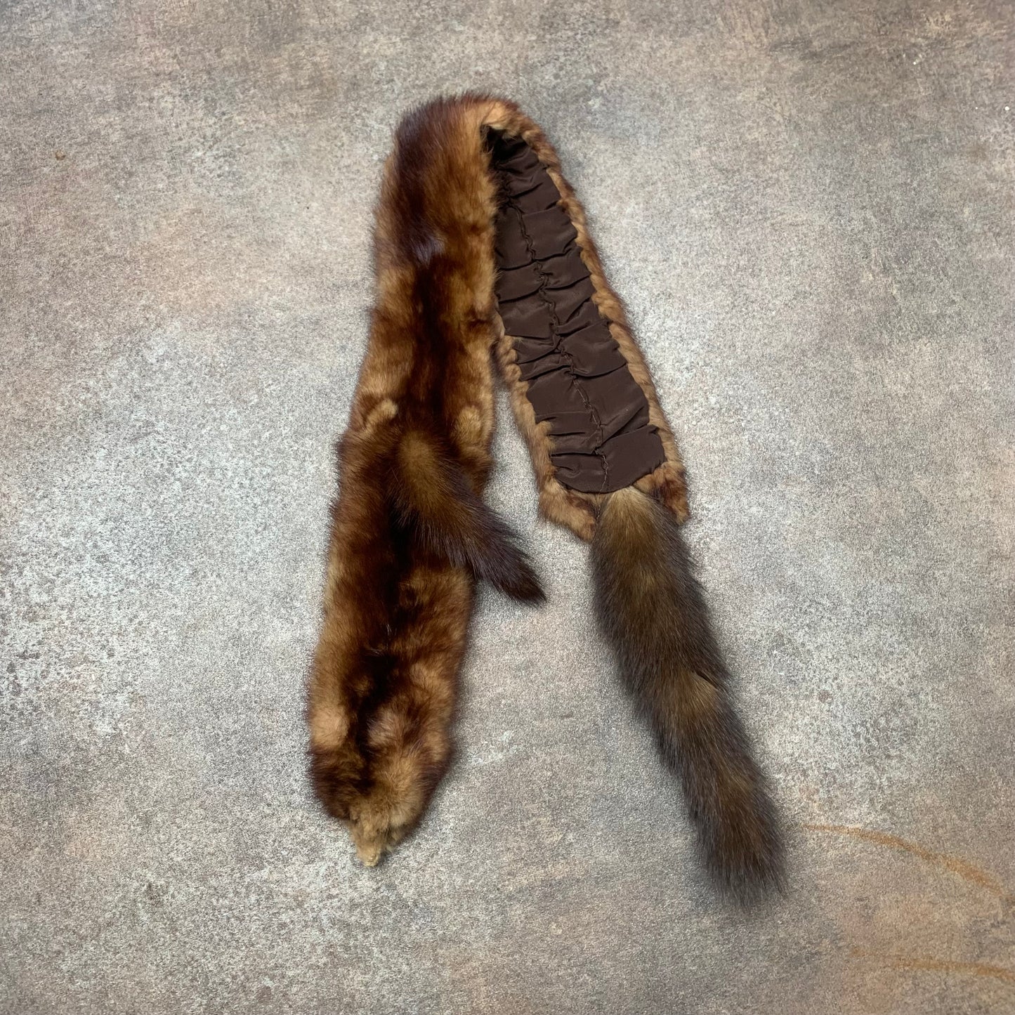 Brown Mink taxidermy scarf