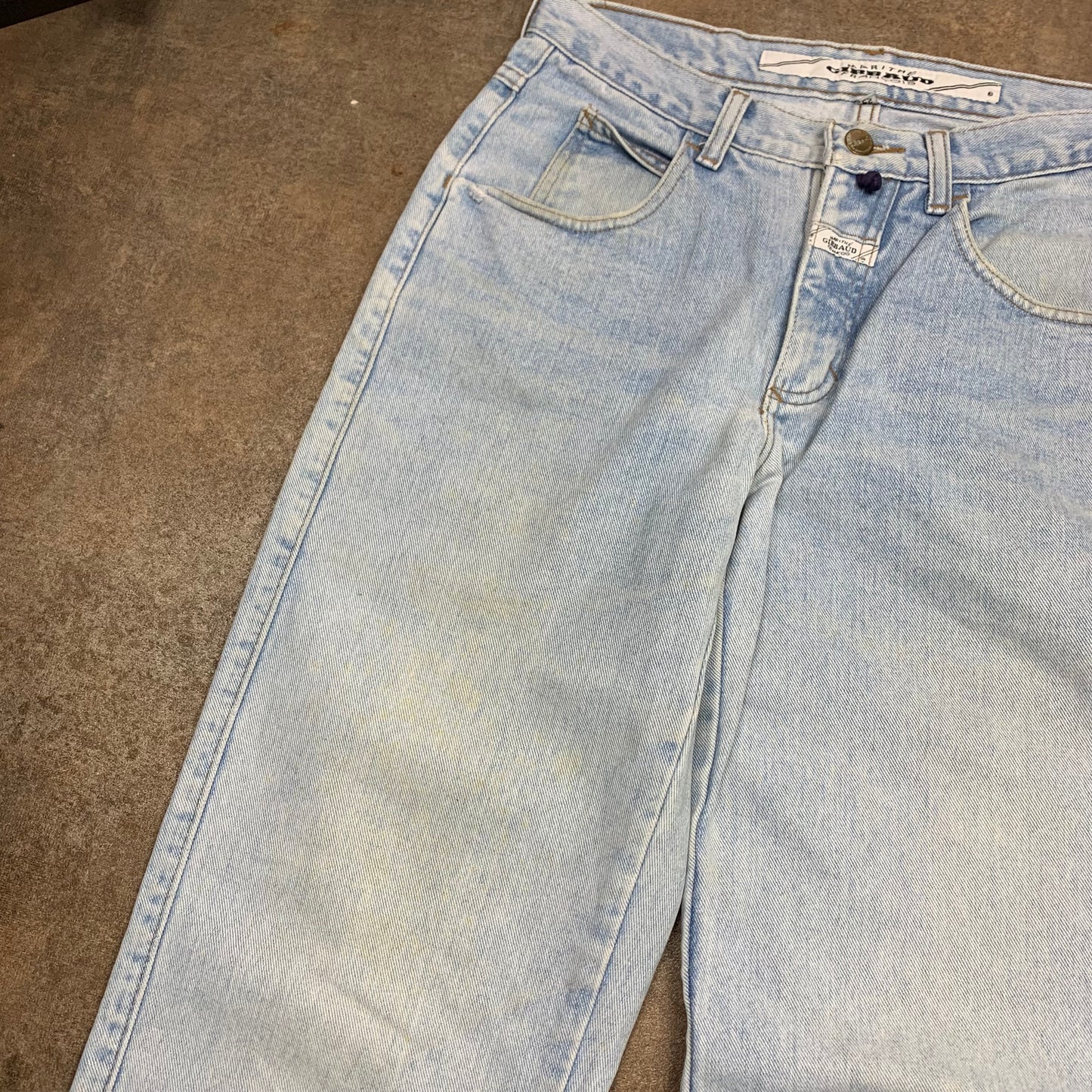 Marithé + François Girbaud 90s pale blue jeans
