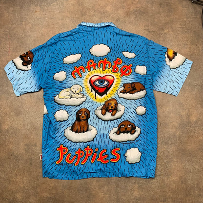 Mambo 00s blue graphic Loud Shirt (L)