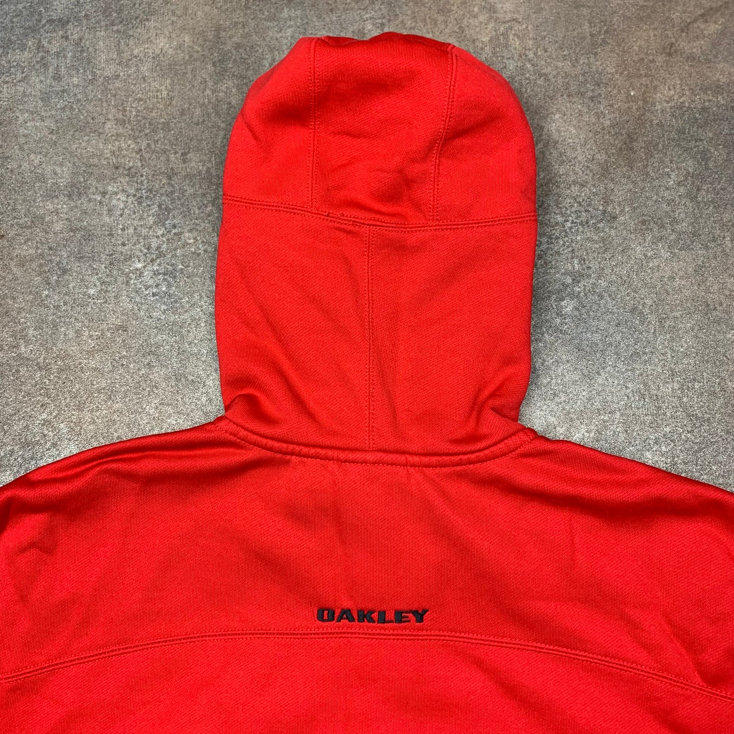 Oakley 00s red graphic zip hoodie (M)