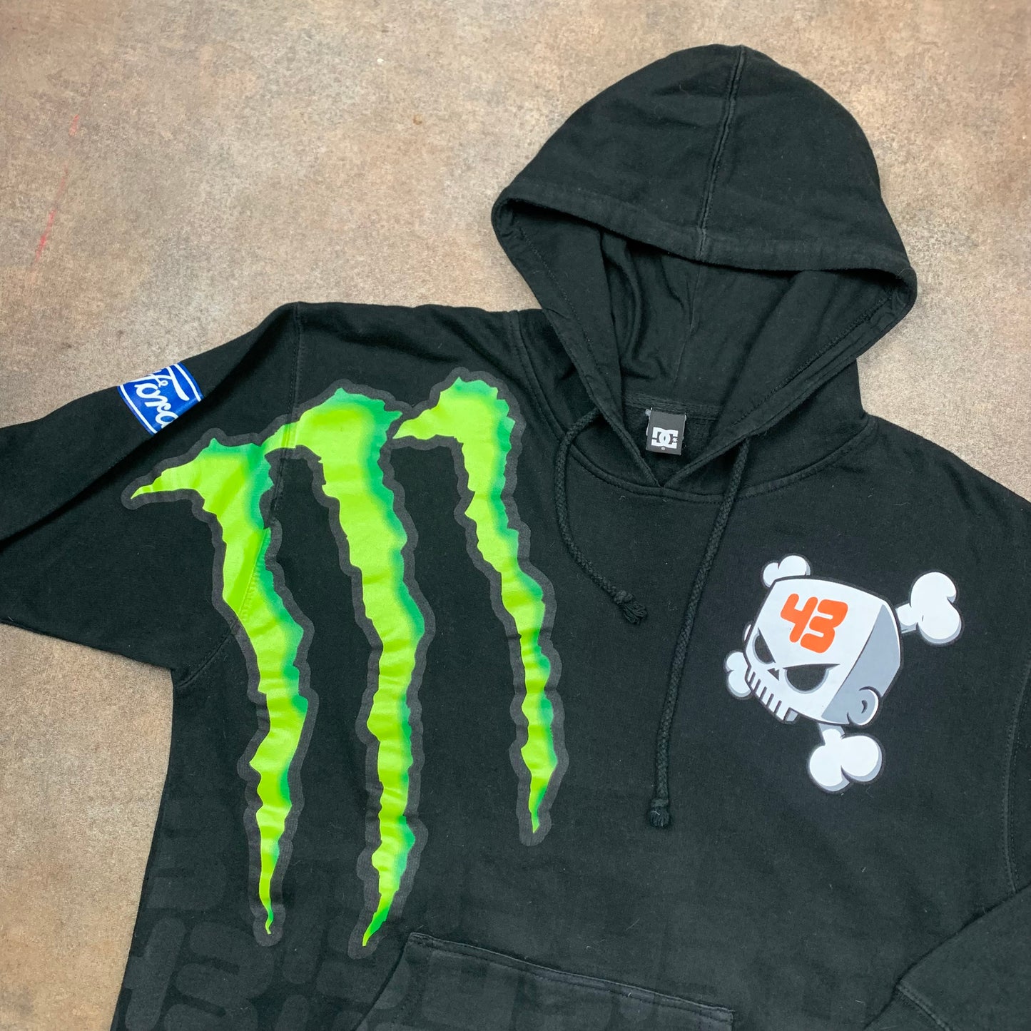DC Shoes 00s Monster Energy Ken Block graphic hoodie (L)