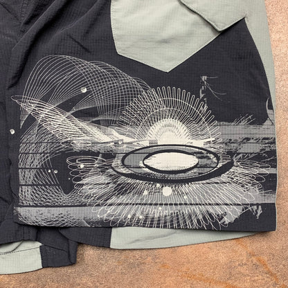 Oakley 00s baggy MTB graphic shorts (L)