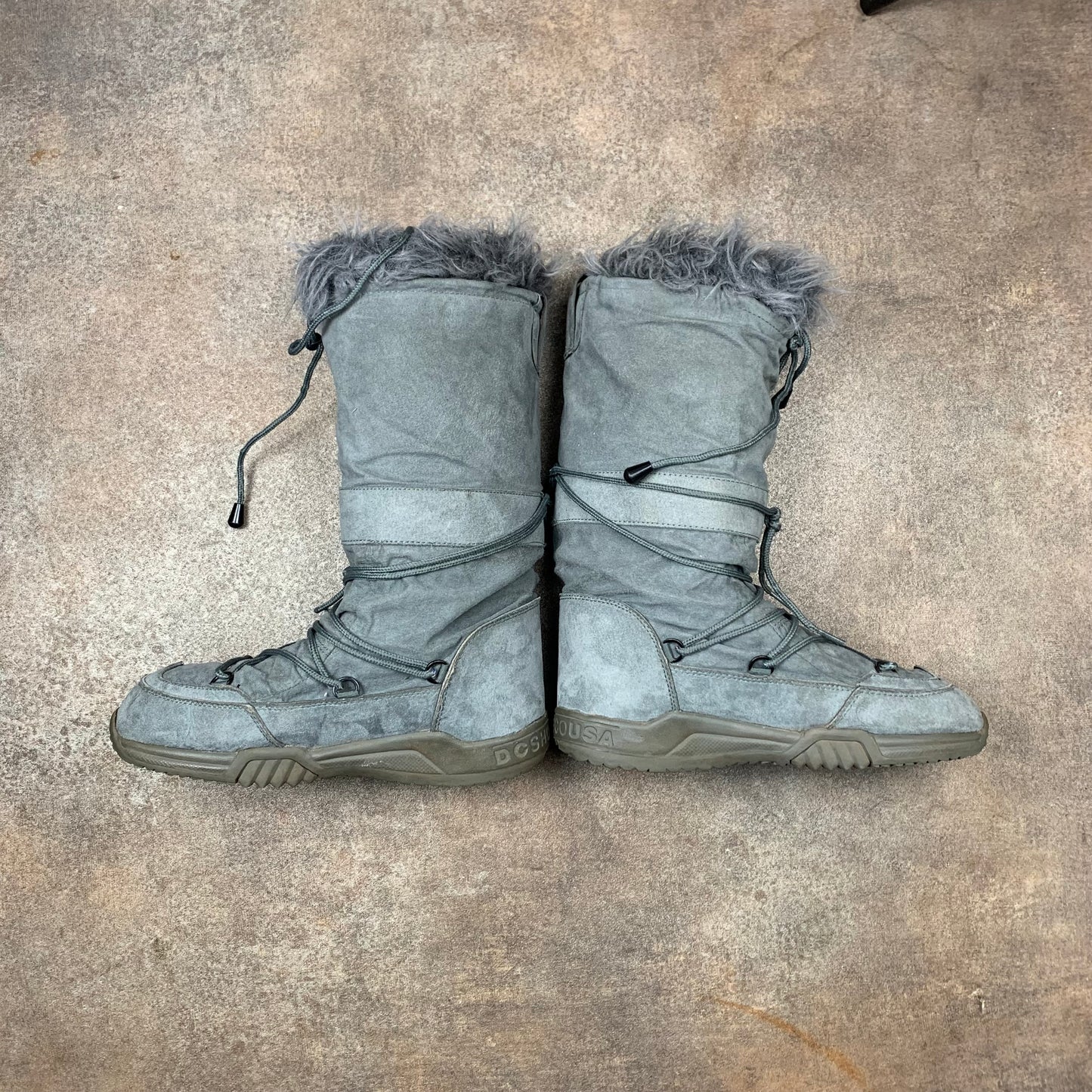 DC Shoes 00s grey suede Chalet snow boots (8)