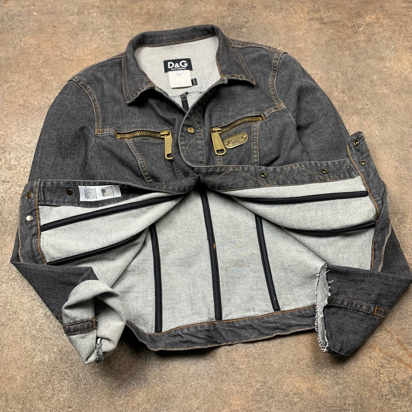 Dolce & Gabbana Women's 00s denim jacket (XL)
