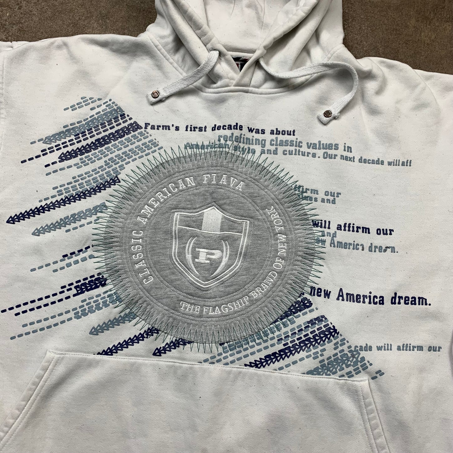 Phat Farm 00s boxy graphic hoodie (XXL)