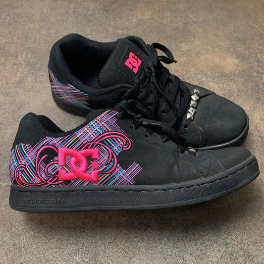DC Shoes Pixie 4 00s black pink chunky trainers