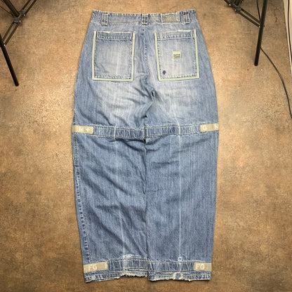 Marithé + François Girbaud 00s baggy blue jeans