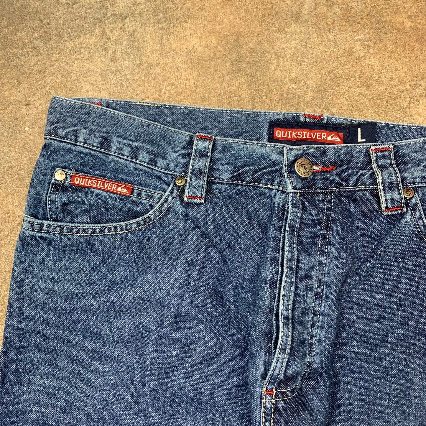 Quiksilver 00s baggy navy jeans