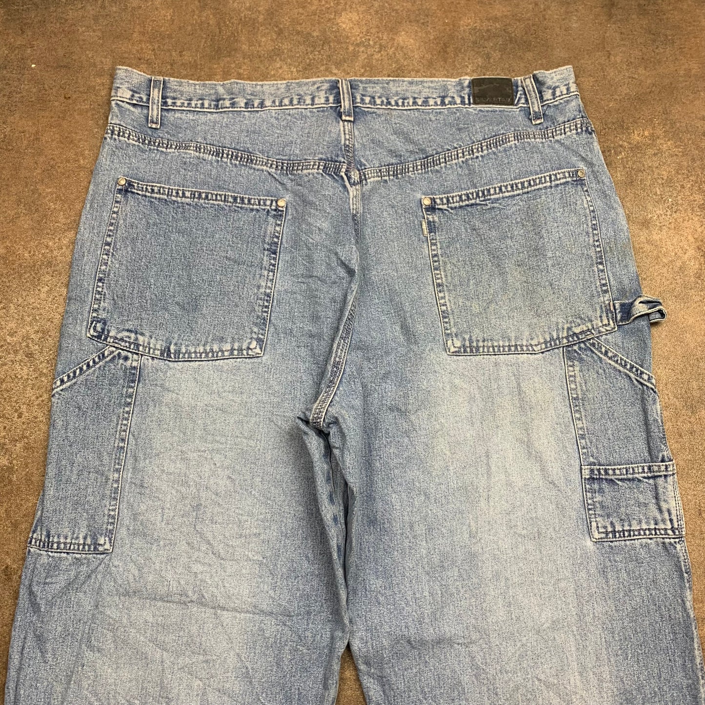 Levi's Silvertab 00s baggy carpenter blue jeans
