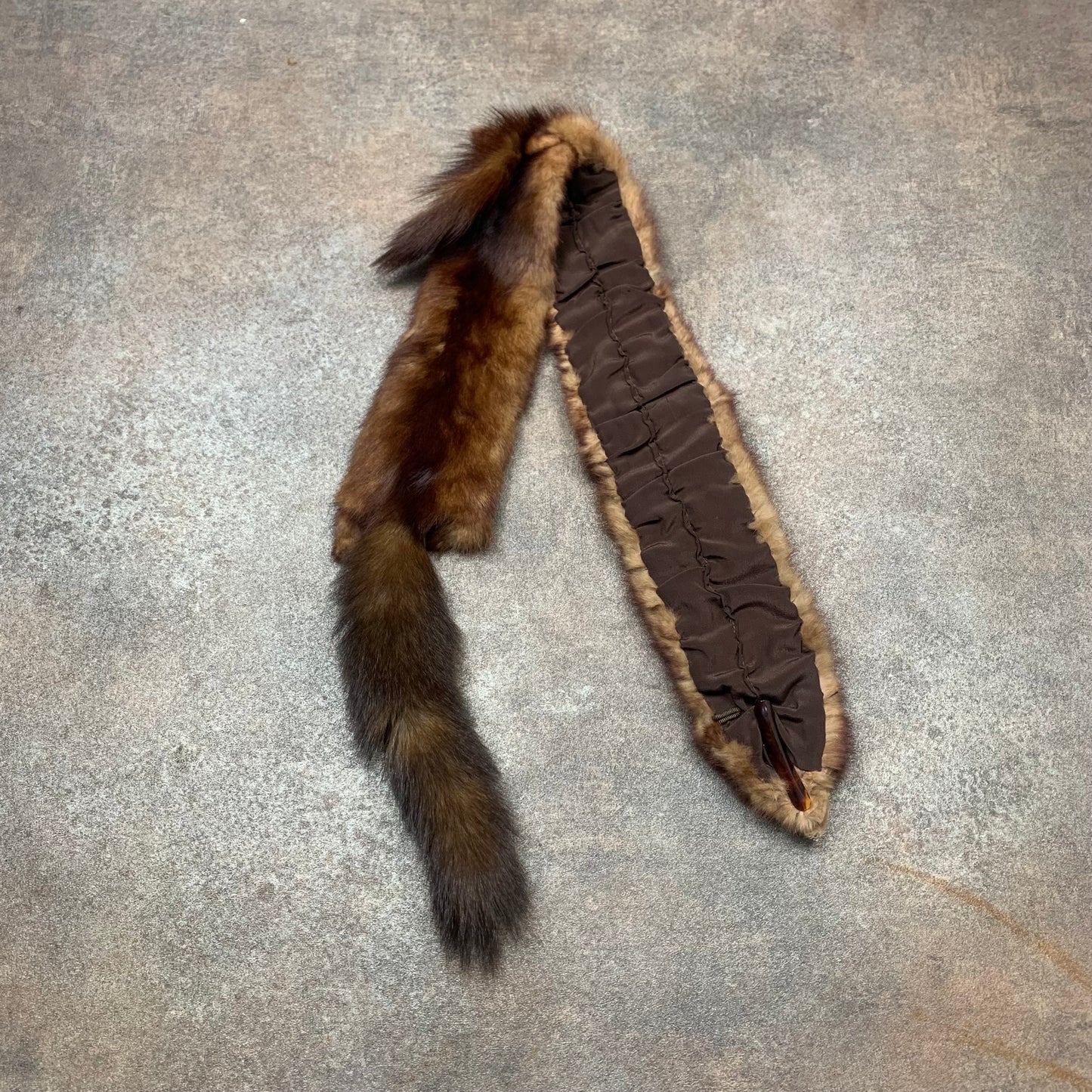 Brown Mink taxidermy scarf