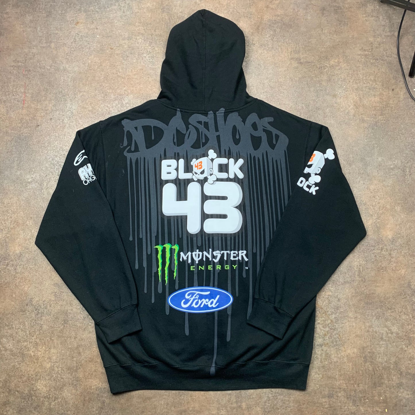 DC Shoes Ken Block Monster Energy 00s zip hoodie (L)