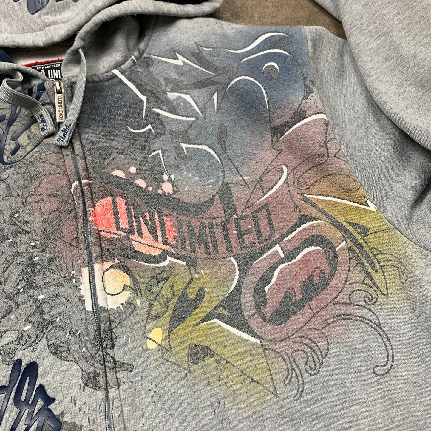 Ecko Unltd. 00s graffiti graphic hoodie (XL)