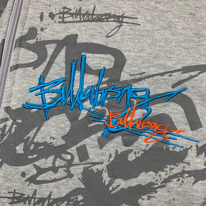 Billabong 00s graphic zip hoodie