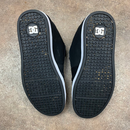 DC Shoes black white grunge trainers