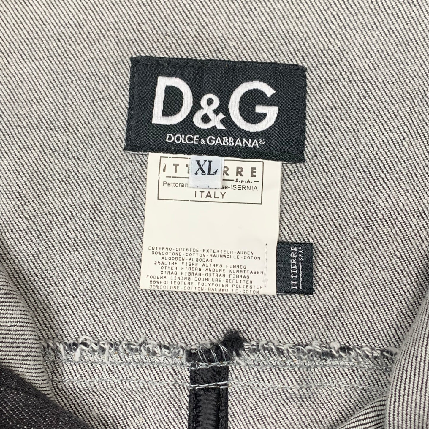 Dolce & Gabbana Women's 00s denim jacket (XL)