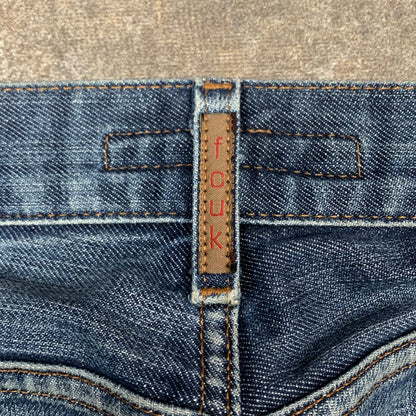 FCUK 00s baggy faded jeans (34")