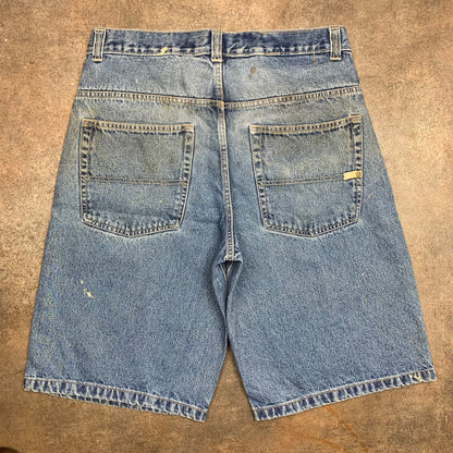 Southpole 00s blue baggy jorts