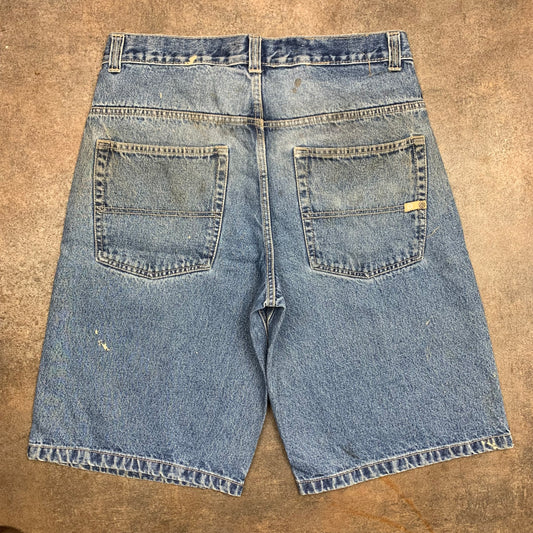 Southpole 00s blue baggy jorts