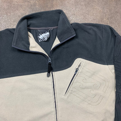 Billabong 00s embroidered cream fleece