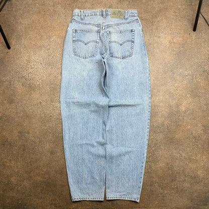 Levi's Silvertab 00s baggy pale blue jeans