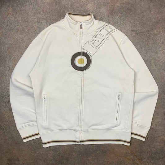 Lambretta 00s graphic zip jumper