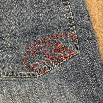 Quiksilver 00s graphic 3/4 length jorts (32")