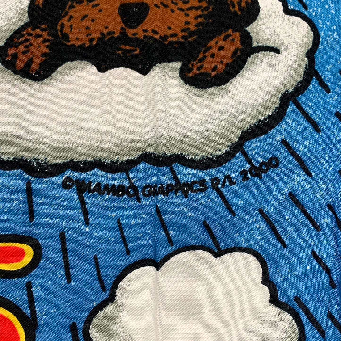 Mambo 00s blue graphic Loud Shirt (L)