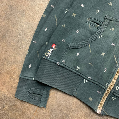 Quiksilver 00s full zip hoodie (S)