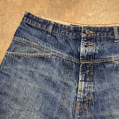 Marithé et François Girbaud 00s baggy navy jorts