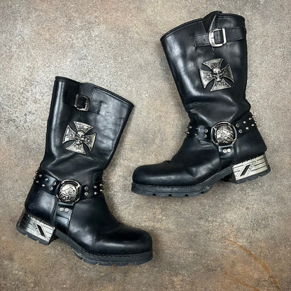 New Rock 00s block heel boots (7)