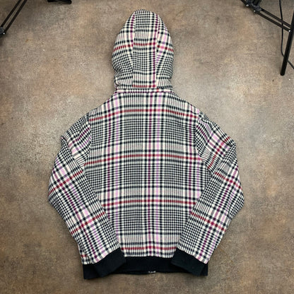 DC Shoes 00s plaid graphic zip hoodie