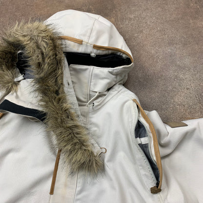 Oakley 00s corduroy fur hood parka (S)
