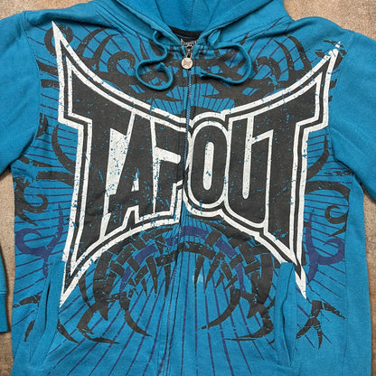 Tapout 00s graphic zip hoodie (L)